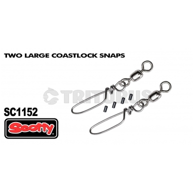 SCOTTY 1152 – 2 Large Coastlock Snaps 1