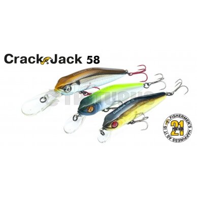 Pontoon21 CrackJack 58SP-DR 58 mm 5.7 g SP / Suspending DR 2.3–2.5 m (lure)