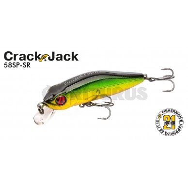 Pontoon21 CrackJack 58SP-DR 58 mm 5.7 g SP / Suspending DR 2.3–2.5 m (lure) 3