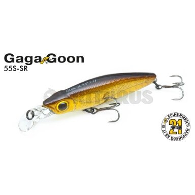 Pontoon21 GagaGoon 55SS-MR – lėtai skęstantis vidutinio nėrimo gylio vobleris 55 mm 5 g Pontoon21 GagaGoon 55SS-MR – lėtai skęstantis vidutinio nėrimo gylio vobleris 55 mm 5 g