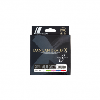 Major Craft DANGAN BRAID X, 300m, Multicolor Major Craft DANGAN BRAID X, 300m, Multicolor