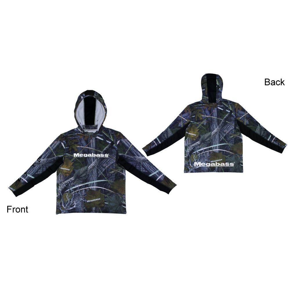 Megabass GAME HOODIE REAL CAMO