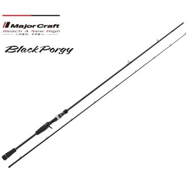 Major craft BLACK PORGY 1G BP1B-S762ML 7’6 (228cm) 2pcs. 3-15g Fast (Solid Tip)