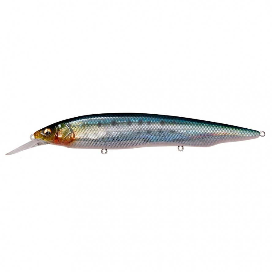 Megabass KANATA +1 – крупный плавающий минноу 160 мм, около 30 г, с заглублением до примерно 3,2 м. Основная цель – щука; также хорошо подходит для троллинга щуки и трофейного судака Megabass KANATA +1 – крупный плавающий минноу 160 мм, около 30 г, с заглублением до примерно 3,2 м. Основная цель – щука; также хорошо подходит для троллинга щуки и трофейного судака