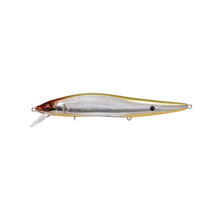 Megabass ONETEN MAX LBO – didelis plūdrus minnow vobleris 135 mm 21 g