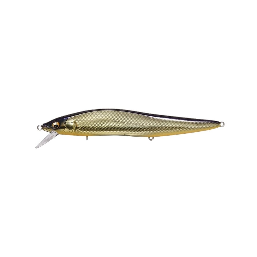 Megabass ONETEN MAX LBO – didelis plūdrus minnow vobleris 135 mm 21 g