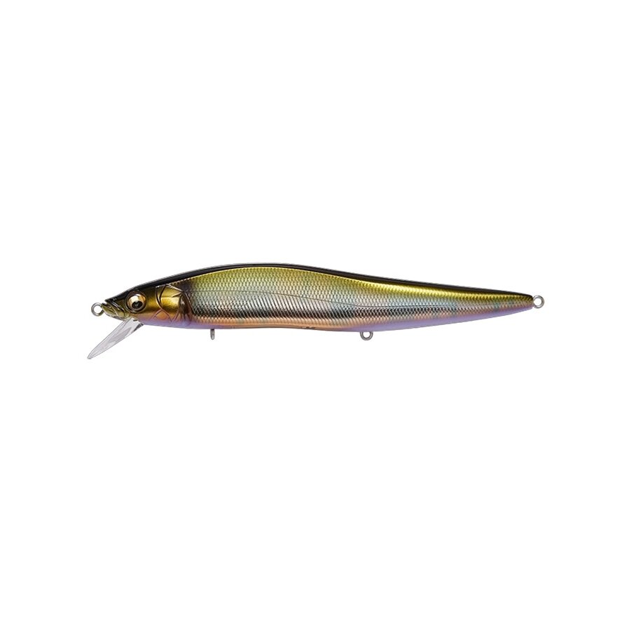Megabass ONETEN MAX LBO – didelis plūdrus minnow vobleris 135 mm 21 g