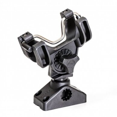 SCOTTY 290 R-5 Universal Rod Holder, Black, w/ 0241 Side / Deck Mount