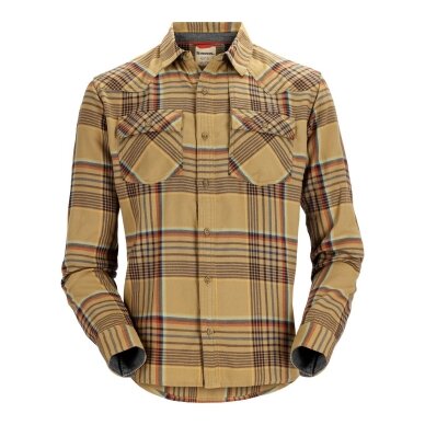 Simms Santee Flannel Camel/Navy/Clay Neo Plaid Simms Santee Flannel Camel/Navy/Clay Neo Plaid